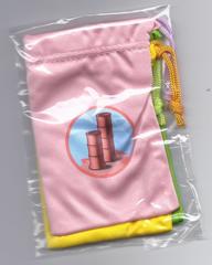 Takenoko: set of all 3 promo bamboo bags (green, pink, yellow)